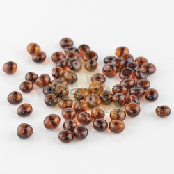 Polished cherry baroque amber beads 4-6 mm Polished cherry baroque amber beads 4-6 mm